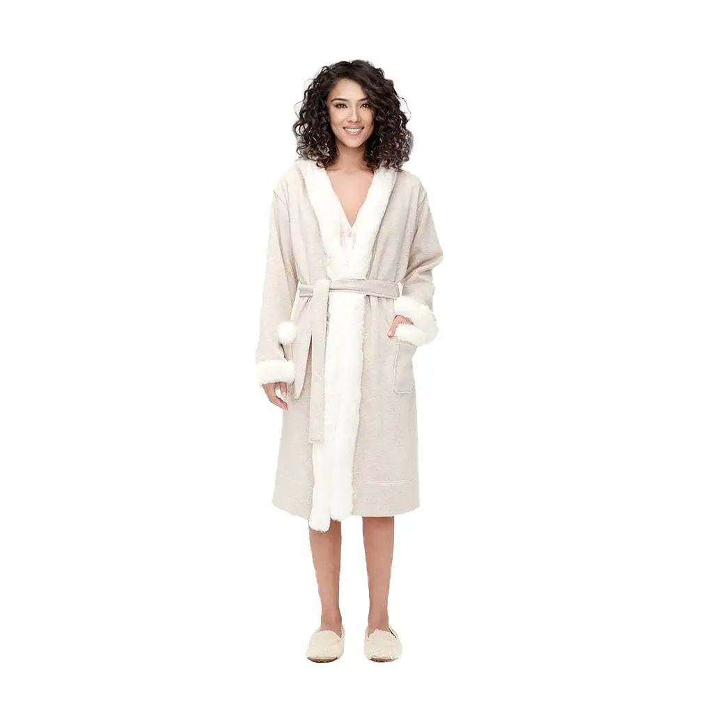 UGG Duffield Deluxe Oatmeal Heather Robe - Women's