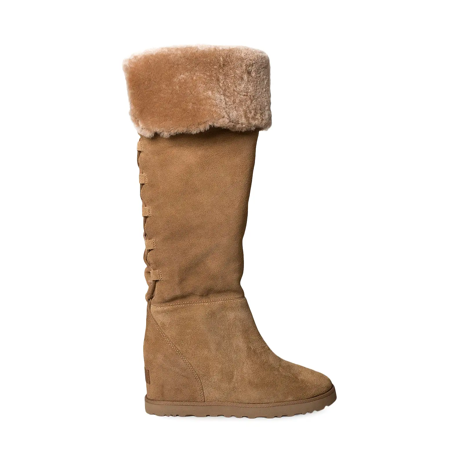 UGG Femme Over The Knee Lace Chestnut Boots - Women's