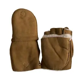 UGG Fingerless Flip Mittens Chestnut - Women's