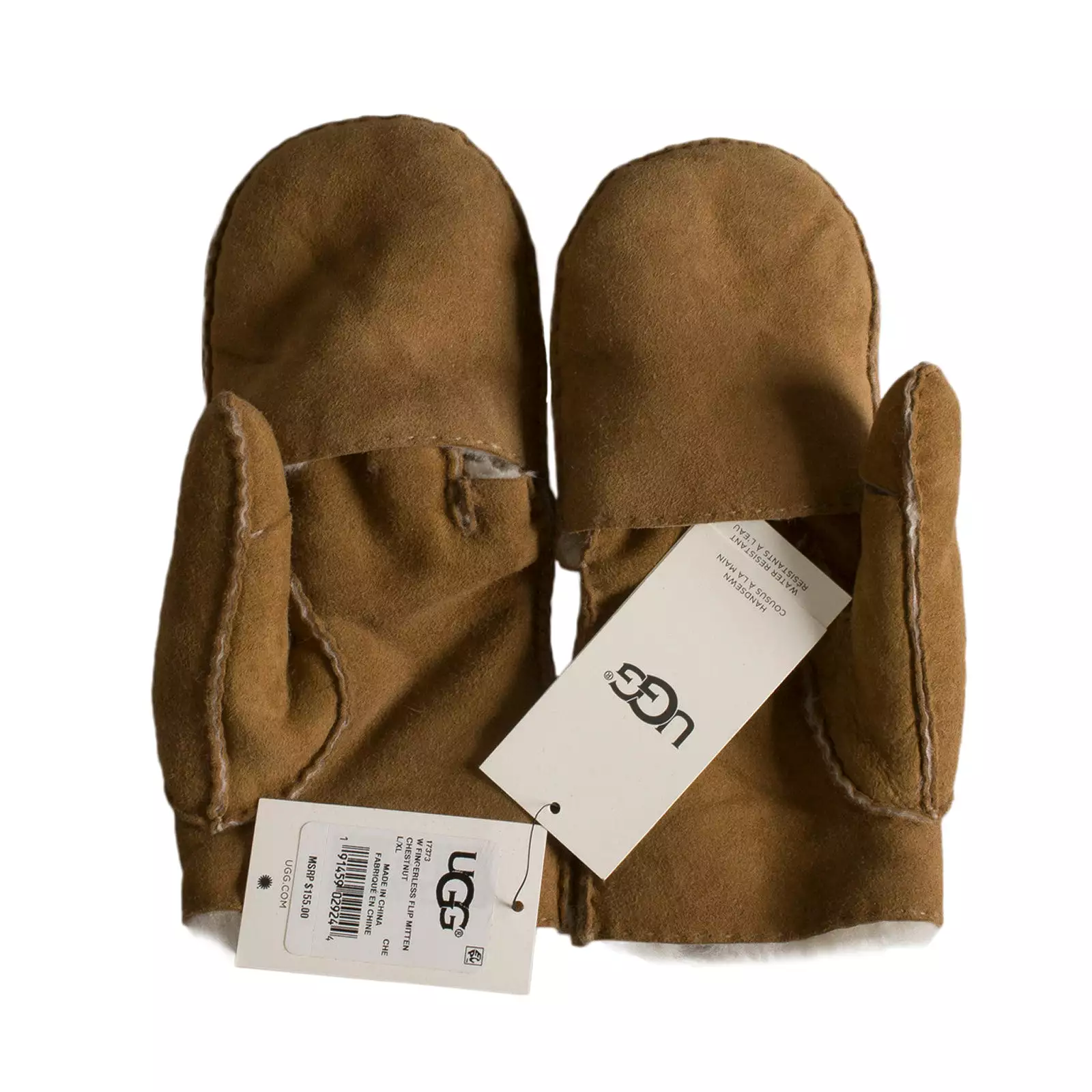 UGG Fingerless Flip Mittens Chestnut - Women's