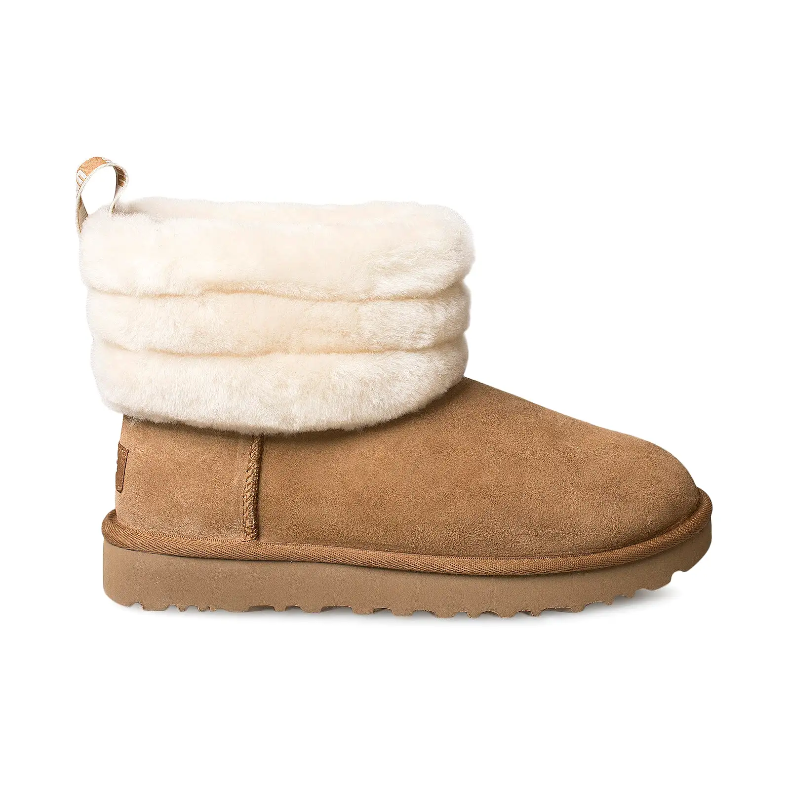 UGG Fluff Mini Quilted Chestnut Boots - Women's