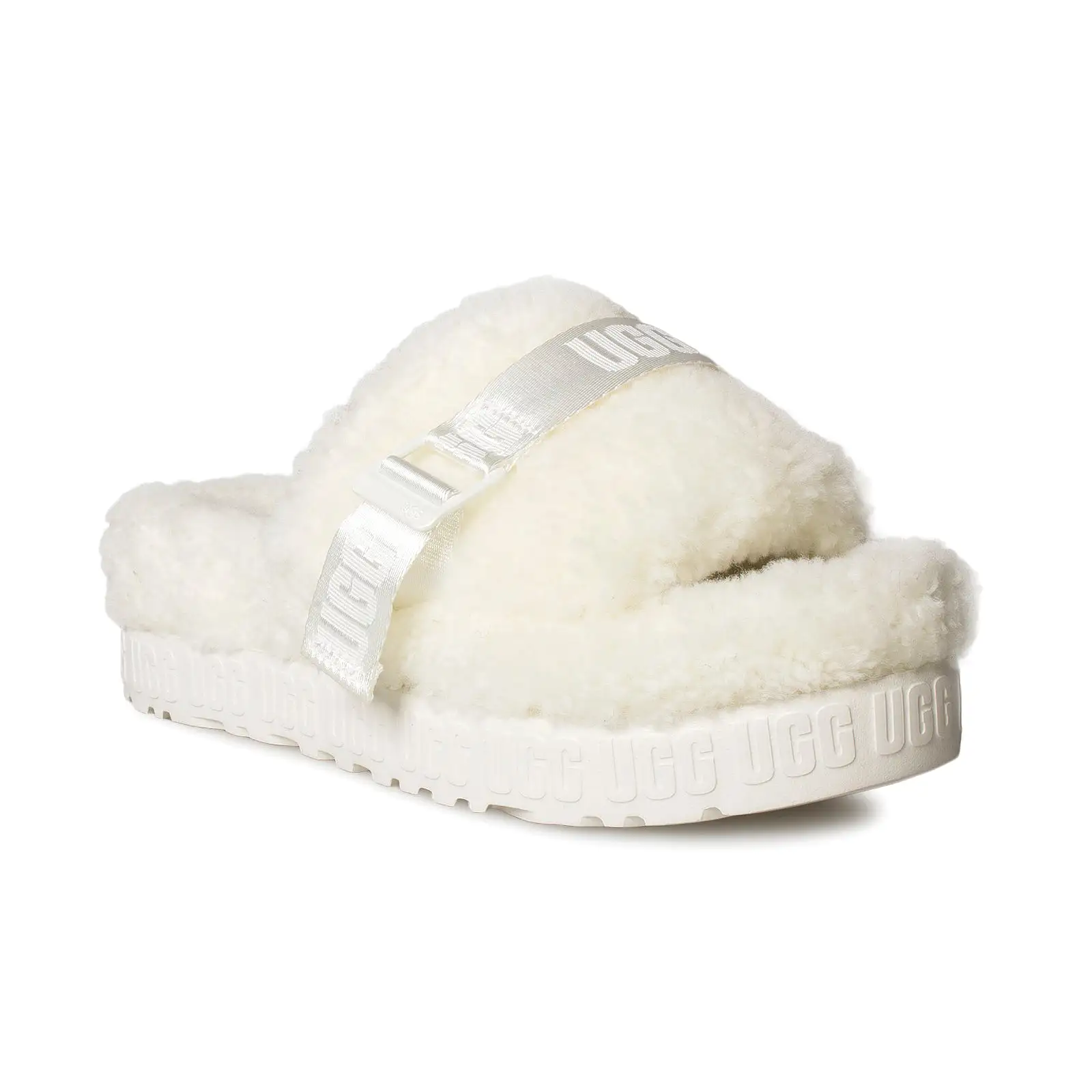 UGG Fluffita White Sandals - Women's