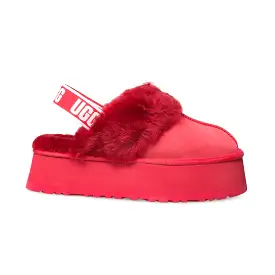 UGG Funkette Ribbon Red Slippers - Women's