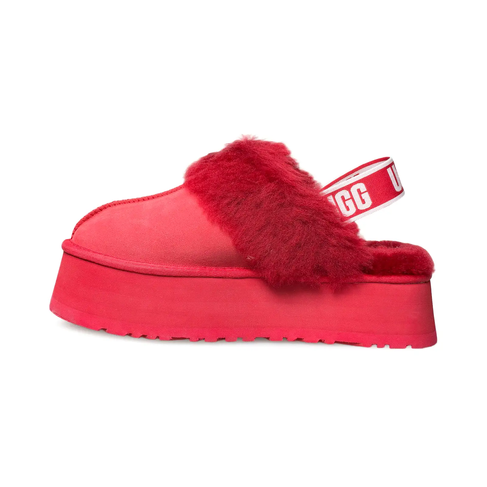 UGG Funkette Ribbon Red Slippers - Women's