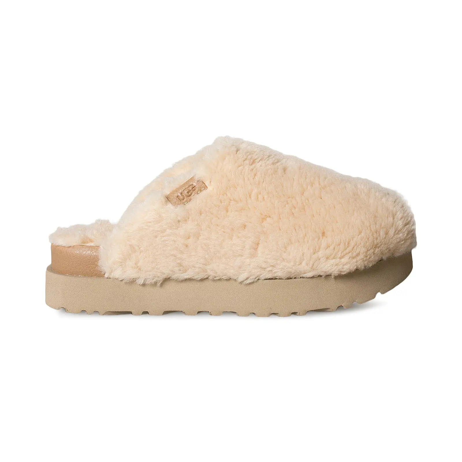 UGG Fuzz Sugar Slide Natural Slippers - Women's