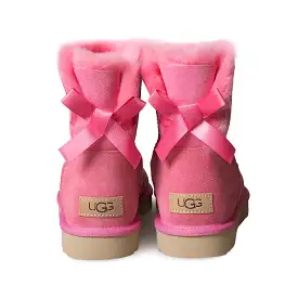 UGG Mini Bailey Bow II Pink Rose Boots - Women's