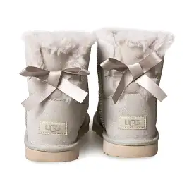 UGG Mini Bailey Bow Shimmer Goat Boots - Youth