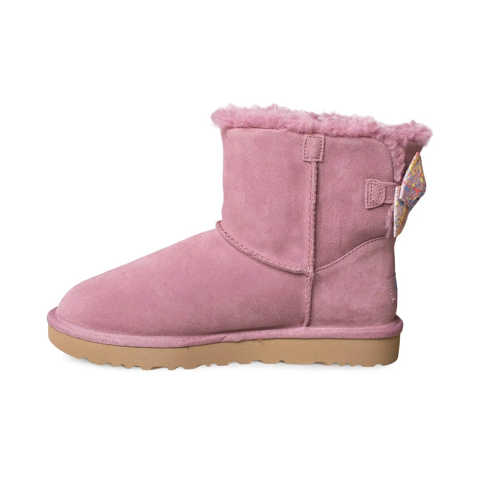 UGG Mini Bailey Bow Splatter Pink Dawn Boots - Women's