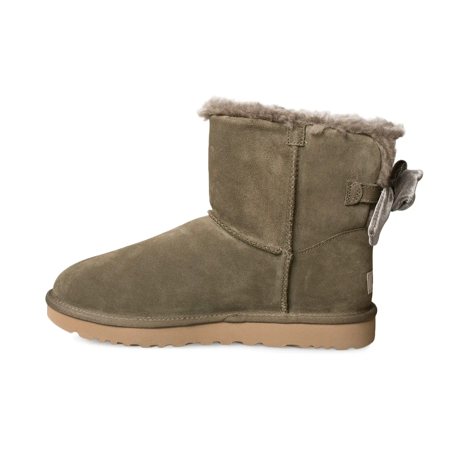 UGG Mini Bailey Bow Velvet Ribbon Eucalyptus Spray Boots - Women's