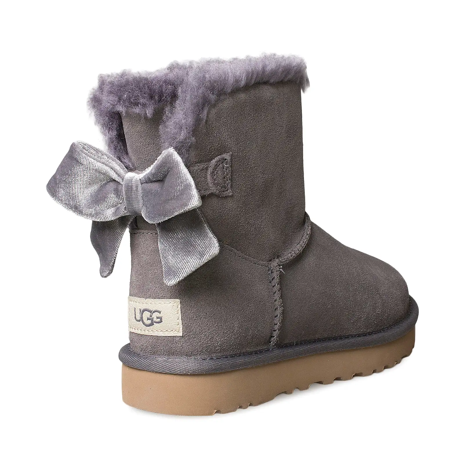 UGG Mini Bailey Bow Velvet Ribbon Nightfall Boots - Women's