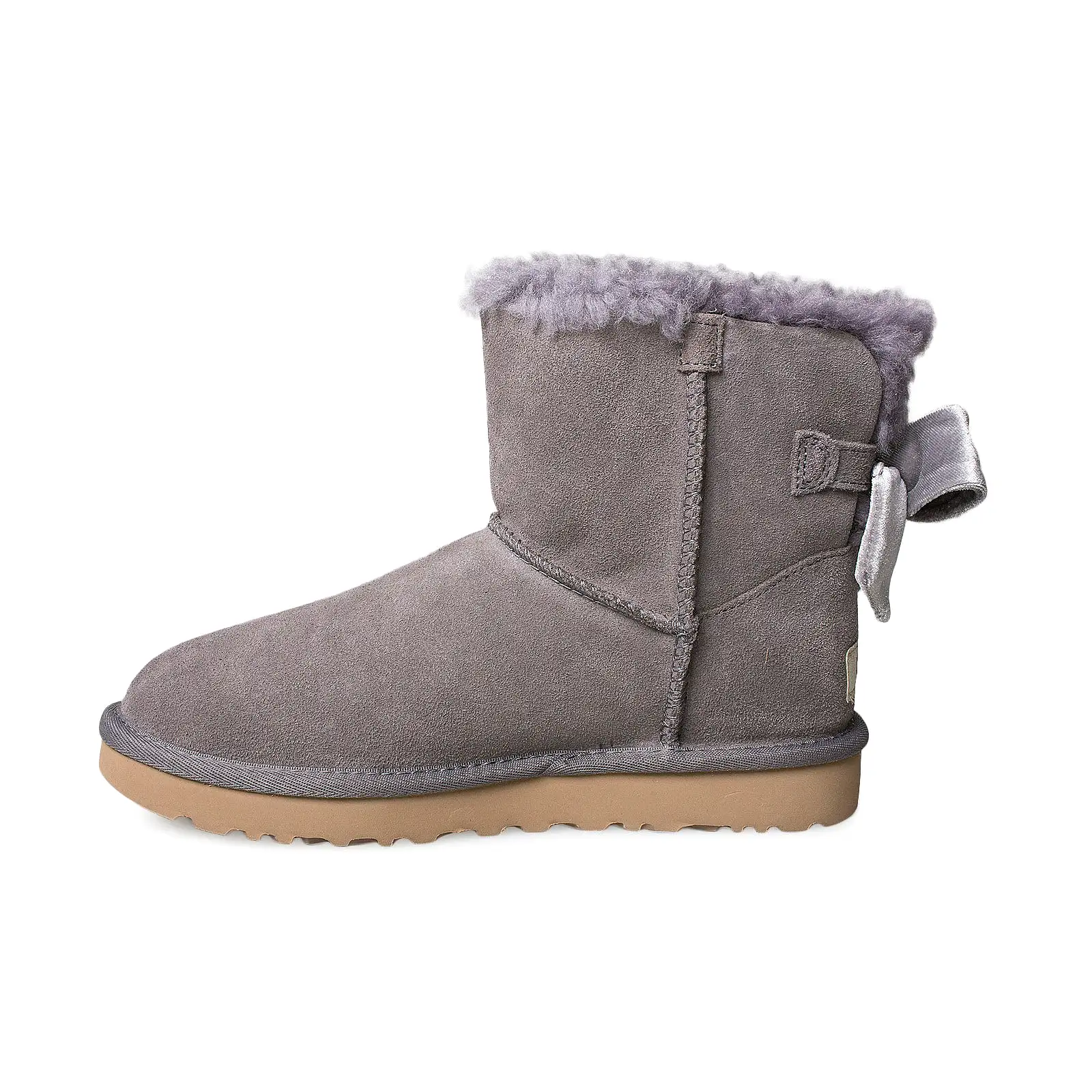 UGG Mini Bailey Bow Velvet Ribbon Nightfall Boots - Women's