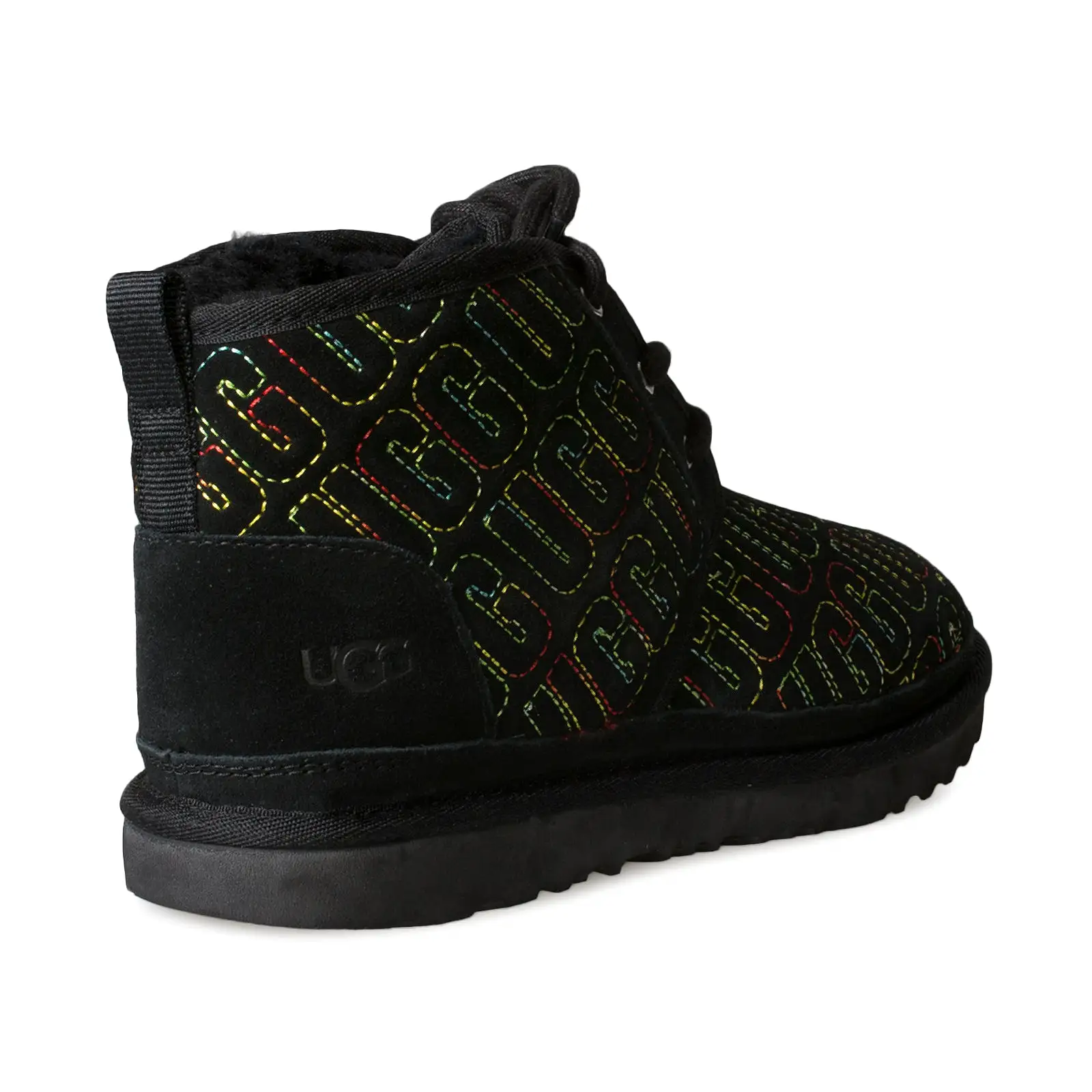 UGG Neumel II Graphic Stitch Black Boots - Youth