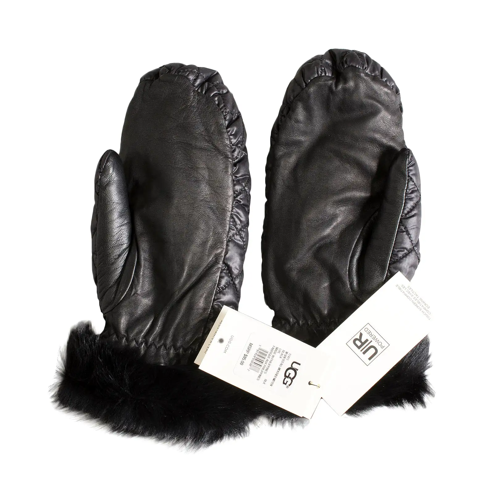 UGG Quilted All Weather Mitten Black - Women's