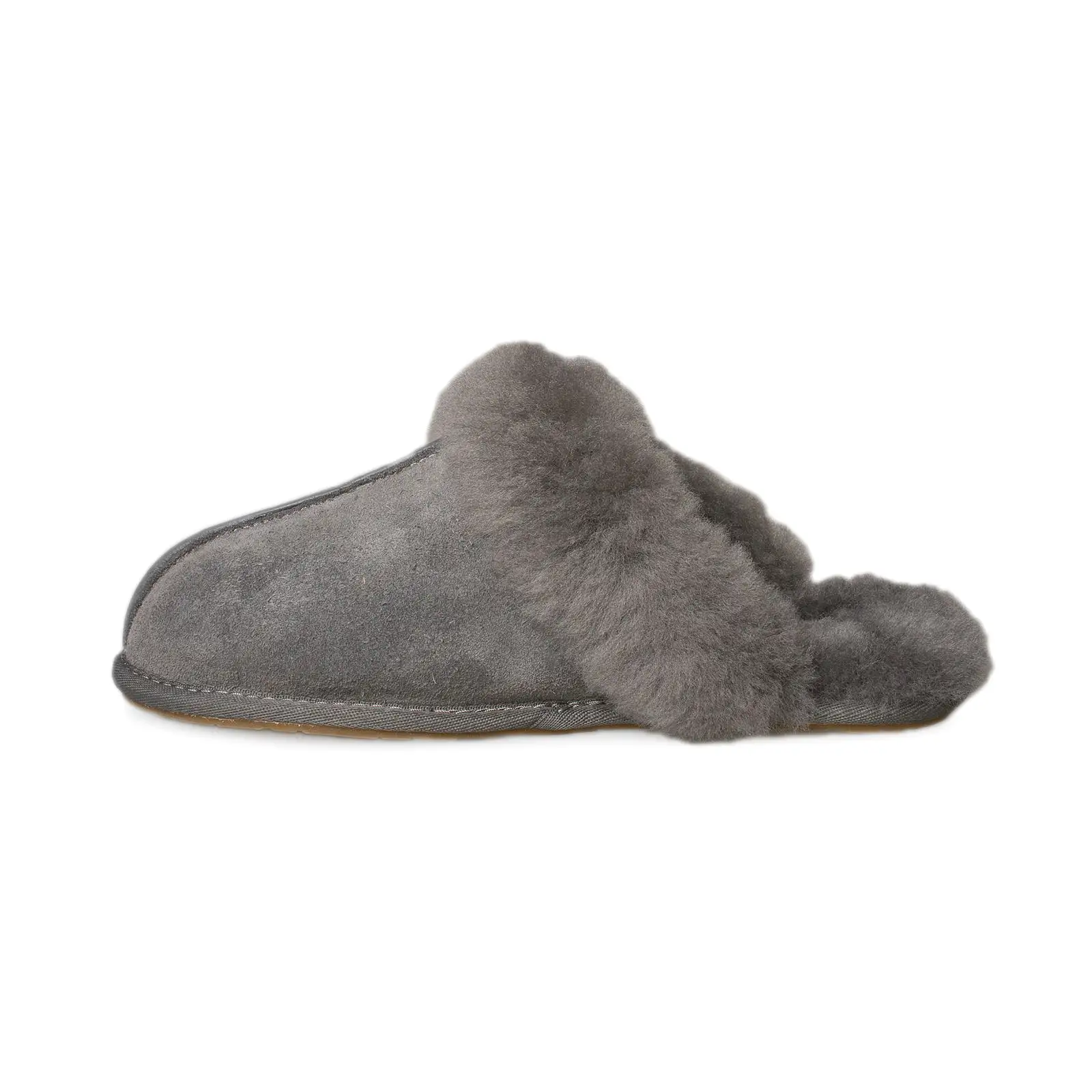 UGG Scuffette II Metal Logo Charcoal Slippers - Women's