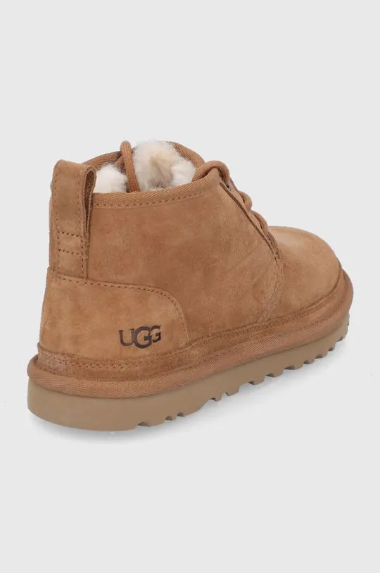 UGG suede shoes Neumel women's brown color 1094269.CHE