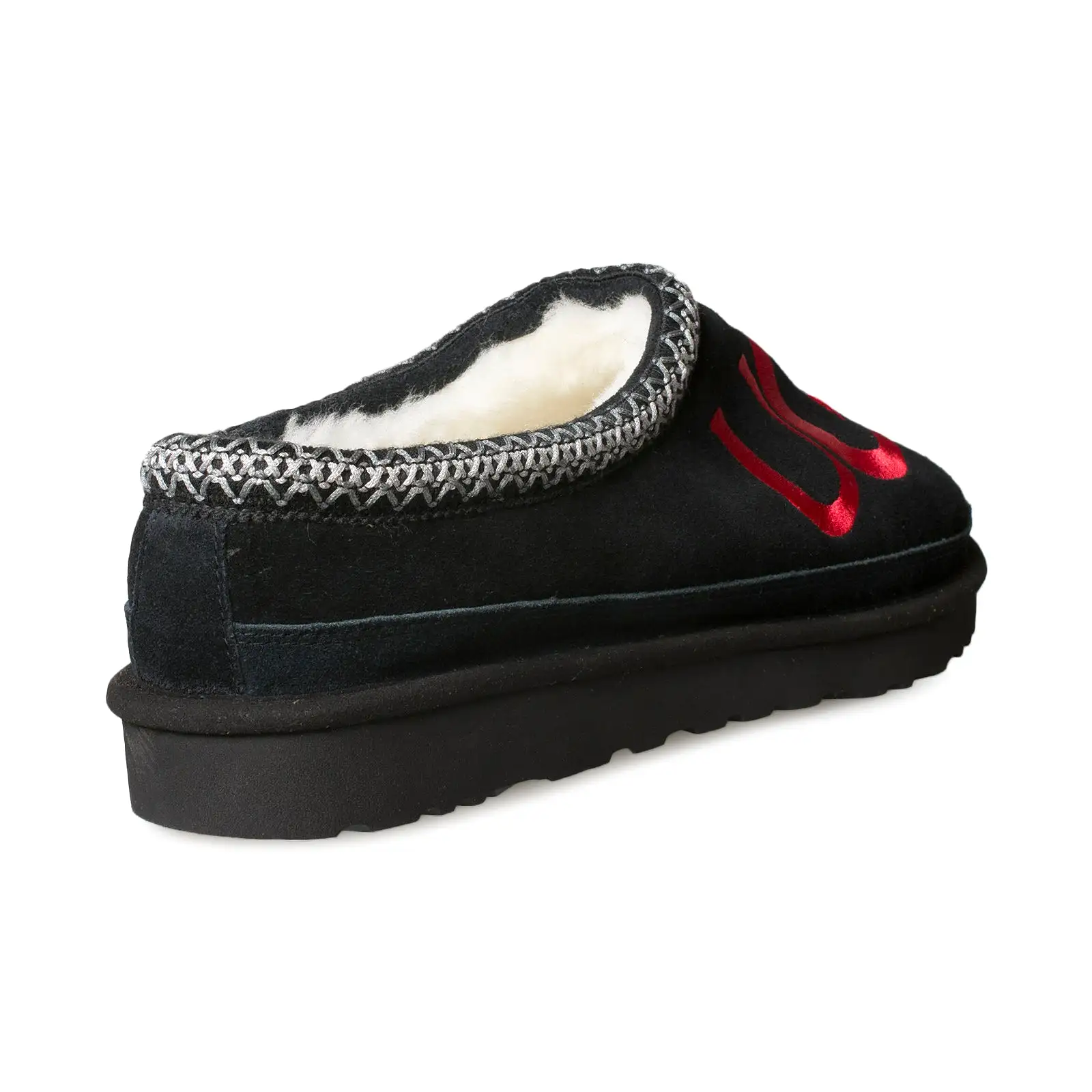 UGG Tasman Logo Black Slippers - Men's