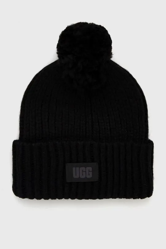 UGG wool blend beanie black color