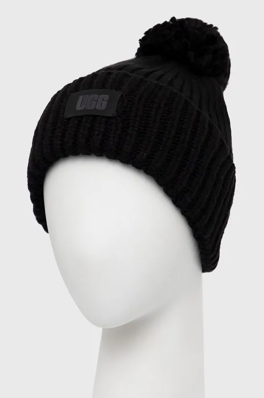 UGG wool blend beanie black color