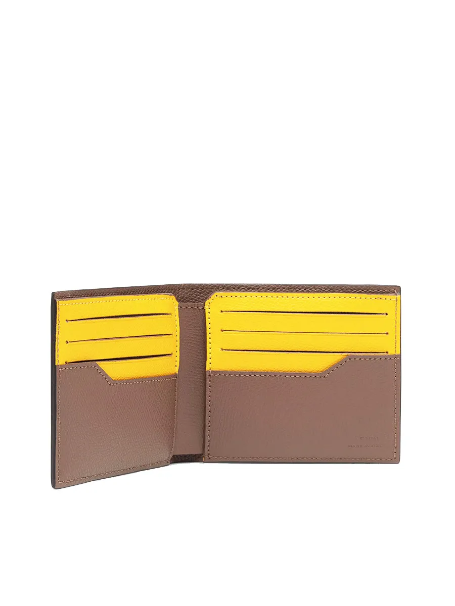 Wallet Bi-Fold in Brown Fabric